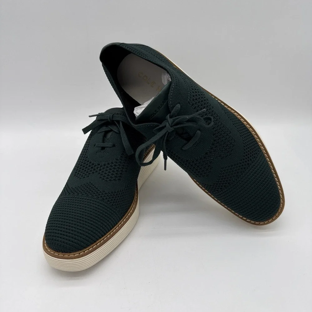 Cole Haan Women's ØriginalGrand Platform Wingtip Style W28988 Size 11B Green‎